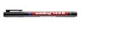 Viltstift edding 143 schuin 1-3mm zwart - afbeelding 2