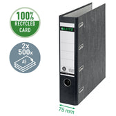 Ordner Ltz 1092 giro-bank 2mech 75mm karton A4 zw - afbeelding 3