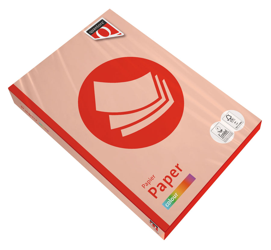 Kopieerpapier Quantore Colour A4 80gr zalm