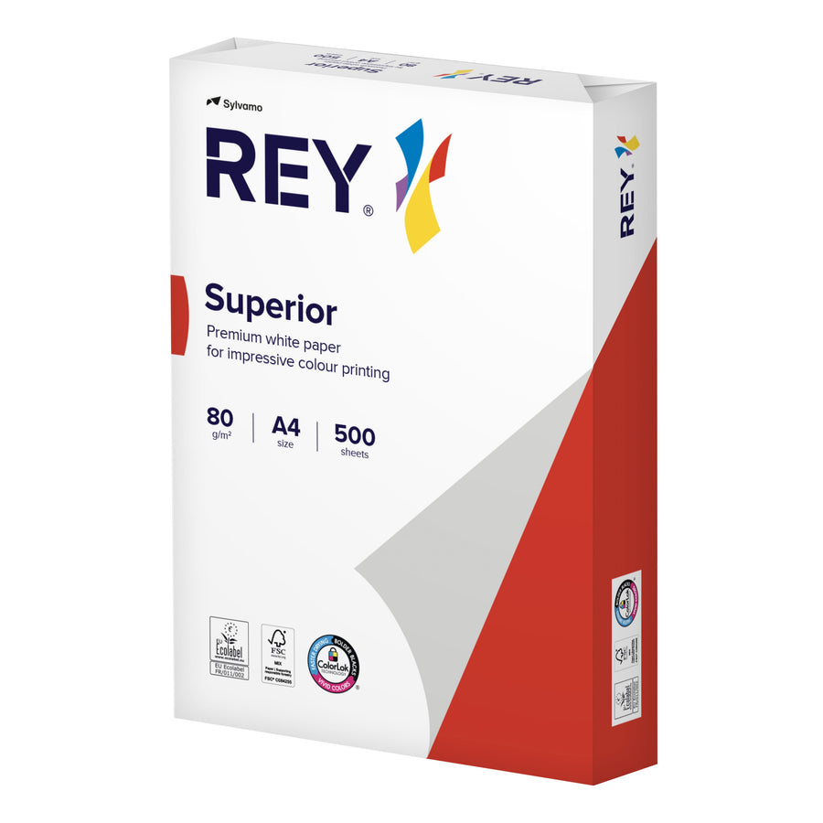 Kopieerpapier Rey Superior A4 80gr wit