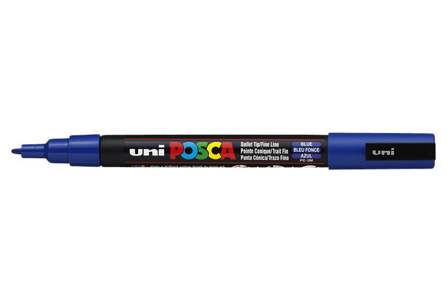 Paintmarker Uni POSCA PC3M F donkerblauw