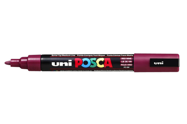 Paintmarker Uni POSCA PC5M M wijnrood
