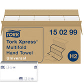Handdoek Tork H2 Universal 2laags 213x234mm wit
