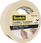 Afplaktape Scotch Classic 36mmx50m beige - afbeelding 2