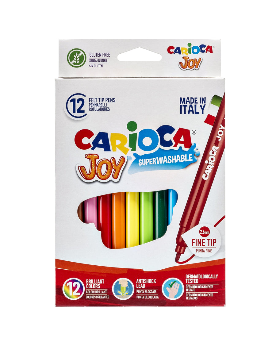 Viltstift Carioca Joy assorti 12st