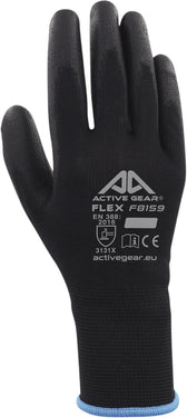 Handschoen ActiveGear grip PUflex zwart small