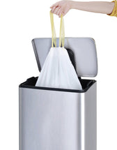 Afvalzak EKO MDPE type F1 trekb 49x68cm 18-28L wit - afbeelding 5
