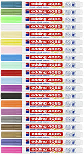 Krijtstift edding 4085 rond 1-2mm zilver - afbeelding 3