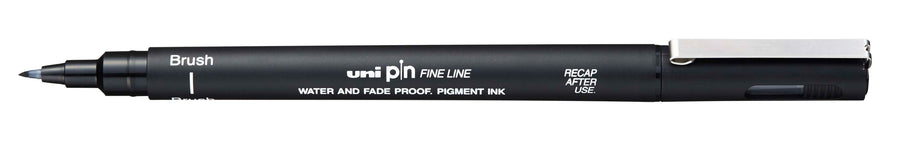 Fineliner Uni-ball Pin brush F zwart
