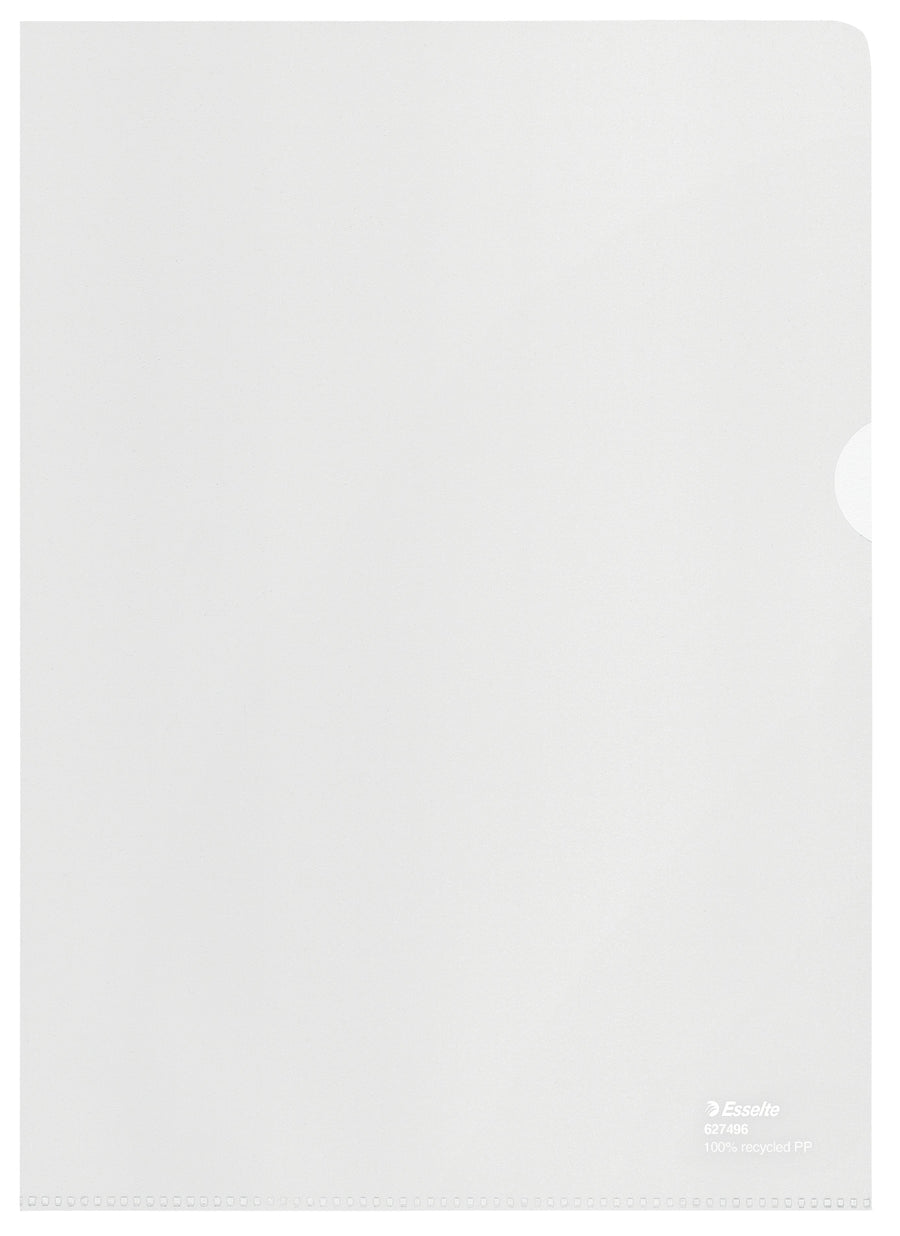 L-map Esselte A4 gerecycled transparant