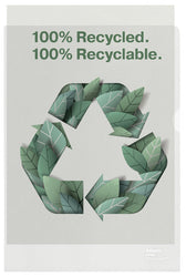 L-map Esselte A4 gerecycled transparant - afbeelding 4