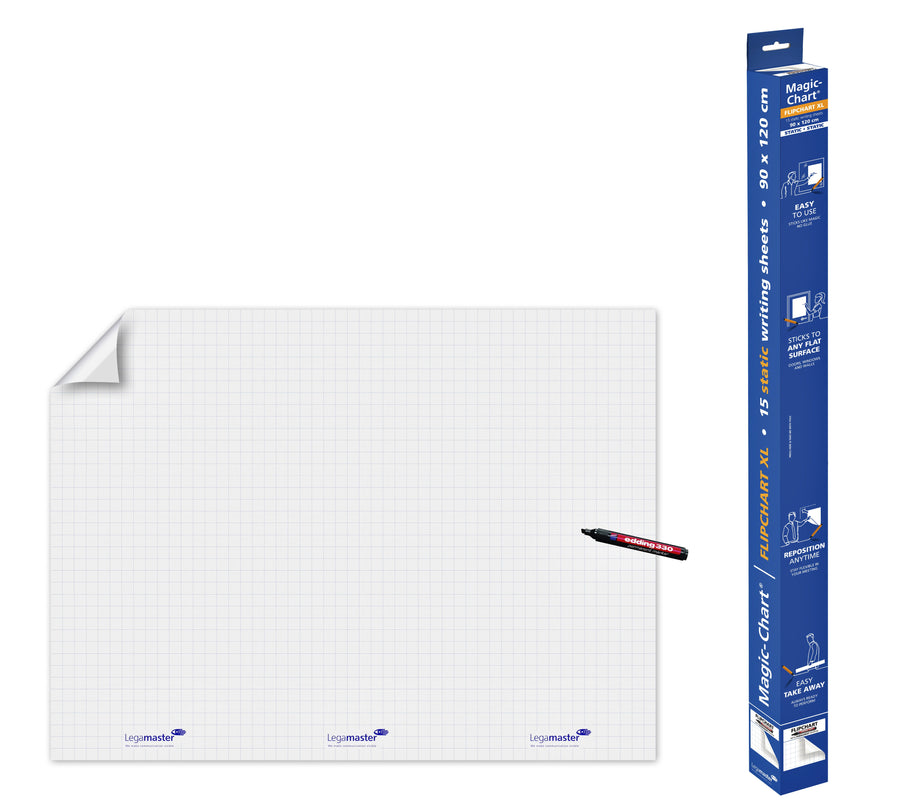 Magic Chart Legamaster flipchart 90x120cm wt ruit