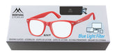 Leesbril Montana blue light filter +3.00dpt rood - afbeelding 3