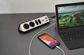 Stekkerdoos Brennenstuhl Estilo 4vdig USB 2m zwart - afbeelding 10