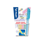 Markeerstift PILOT friXion soft pastel 6st assorti