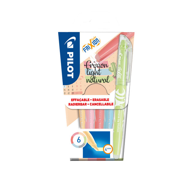 Markeerstift PILOT friXion naturel assorti