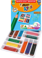 Kleurpotlood BicKids ecolutions schoolbox 144st