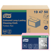 Reinigingsdoek Tork W8 Premium 1laags rood - afbeelding 7