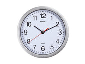 Wandklok MAULrun quartz Ø25x5cm kunststof zi/wt
