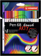 Brushstift STABILO Pen 68/18 Arty 18st assorti