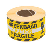 Etiket Rillprint fragile geel - afbeelding 2
