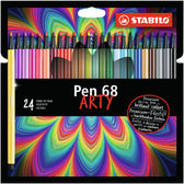 Viltstift STABILO Pen 68/24 Arty M 24st assorti