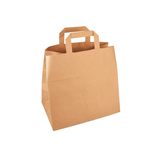 Tas IEZZY 32x16x27cm kraft papier bruin 250 stuks