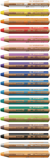 Kleurpotlood STABILO 880 woody 3 in 1 18st ass - afbeelding 7