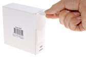 Etiket Rillprint 25mm 500st op rol transparant - afbeelding 3