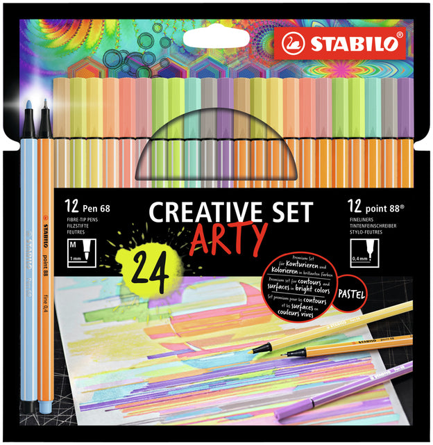 Creative set STABILO 8868/24 Arty 24st assorti