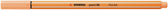 Fineliner STABILO point 88/25 F pastel oranje - afbeelding 7