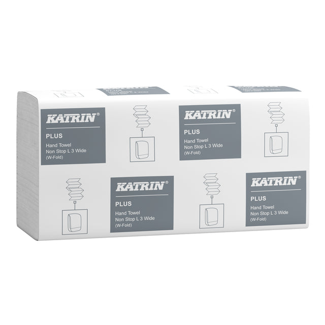 Handdoek Katrin Plus 3laags 240x320mm wit