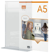 Infobord Nobo Premium Plus A5 acryl vrijstaand - afbeelding 3