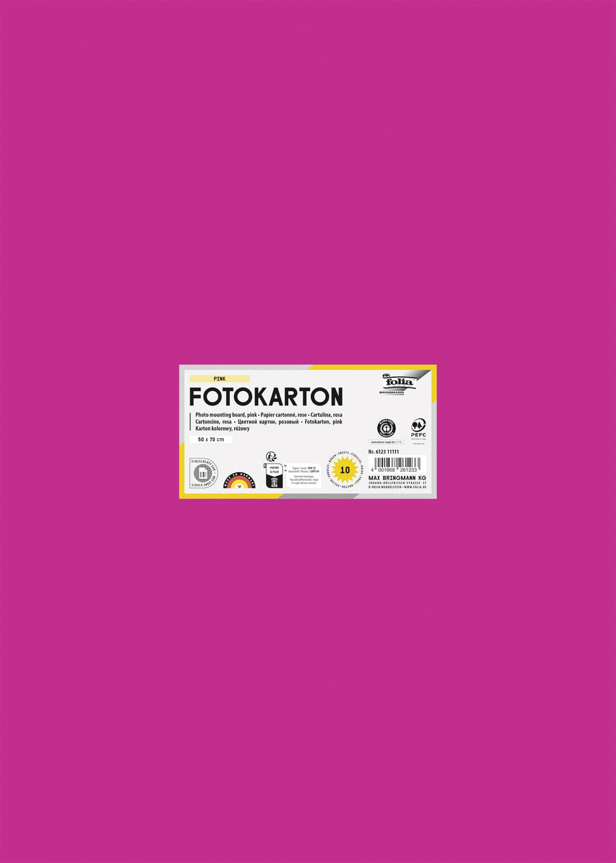 Fotokarton Folia 2z 50x70cm 300gr nr23 roze