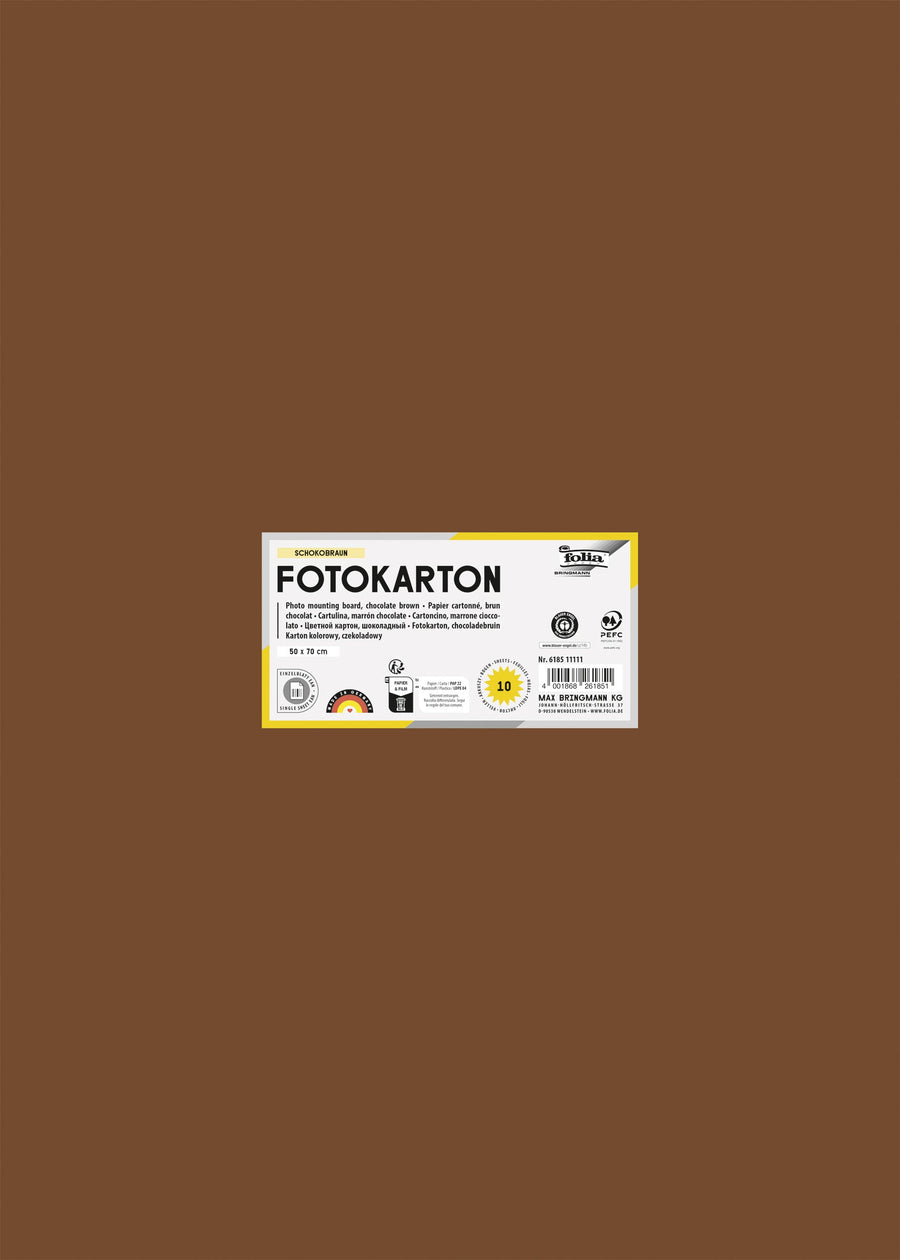 Fotokarton Folia 2z 50x70cm 300gr nr85 bruin