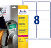Etiket Avery L7914-10 99.1x67.7 polyester wit 80st - afbeelding 4