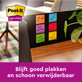 Memoblok Post-it 654 Super Sticky 76x76mm rainbow - afbeelding 5