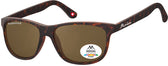 Zonnebril Montana met bruin polar glas mat turtle