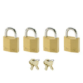 Hangslot MasterLock 4 gelijksluitend messing 20mm