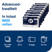 Toiletpapier Tork T4 Advanced 2laags 200 vel wit - afbeelding 6