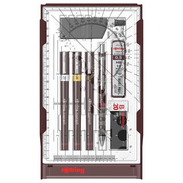Tekenset rOtring Isograph College 0.25-0.35-05mm