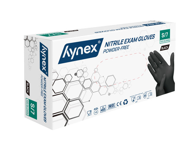 Handschoen Hynex S nitril 100st zwart