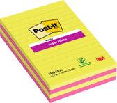 Memoblok 3M Post-it 584 127x203mm SS lijn ass kl