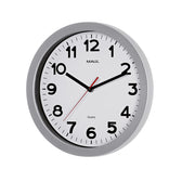 Wandklok MAUL Step Quartz Ø30x5cm kunstst zil/wit - afbeelding 4