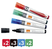 Whiteboardmarker Nobo Liquid schuin ass 4mm - afbeelding 2