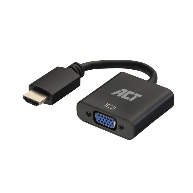Adapter ACT HDMI naar VGA met audio 0.15 meter