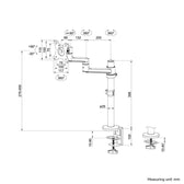Monitorarm Neomounts DS60-425WH1 wit - afbeelding 7