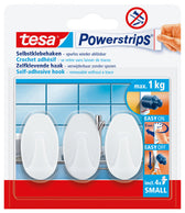 Haken tesa Powerstrips SMALL Ovaal zelfkl wit