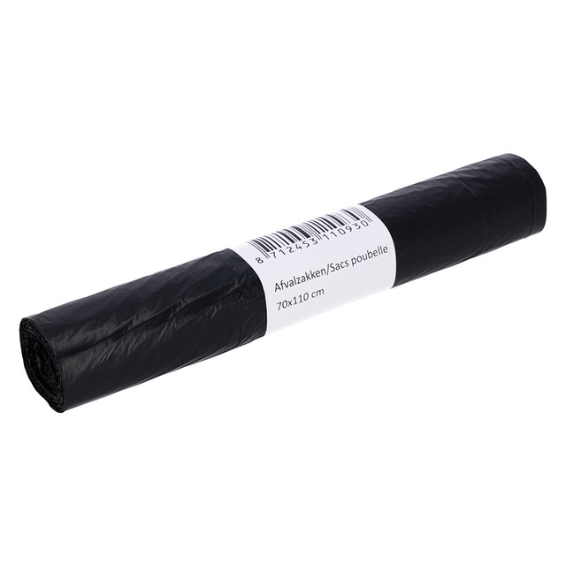 Afvalzak Cleaninq 70x110cm T25 120L zwart