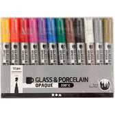 Glas porseleinstiften Crea Comp 1-2mm 12 kleuren - afbeelding 2